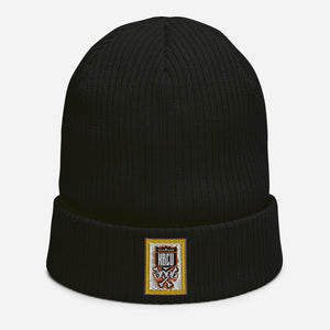 "HBCU" Organic ribbed beanie