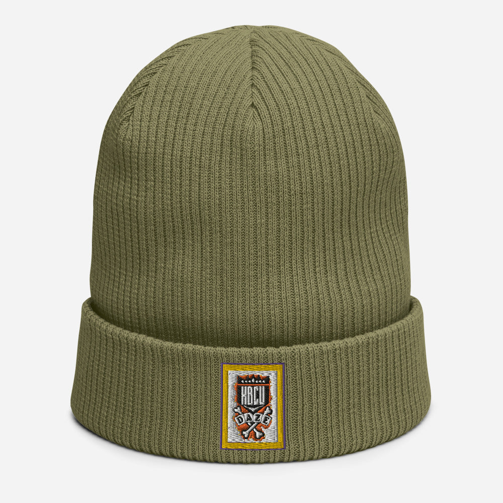 "HBCU" Organic ribbed beanie