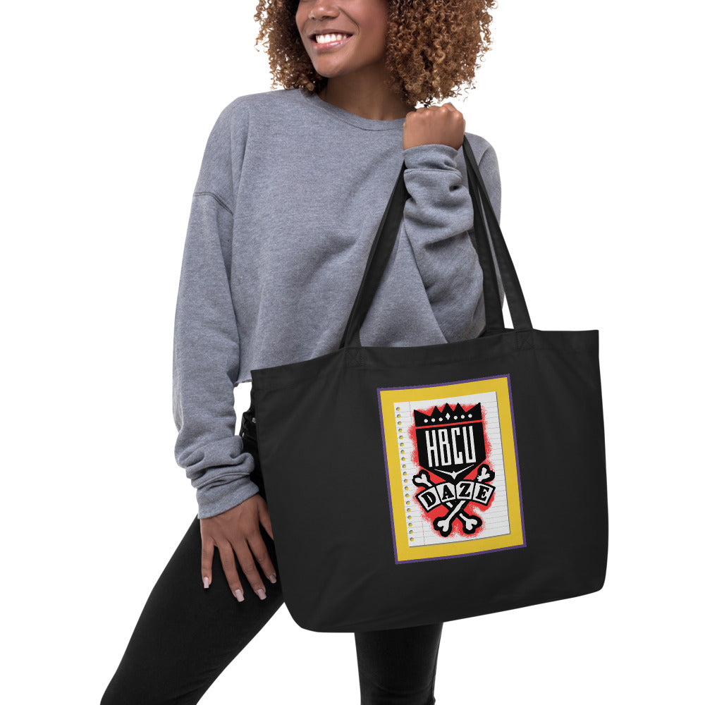 "HBCU" Large organic tote bag