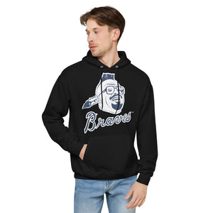 JVaz Designs Blue Cee Brave Unisex fleece hoodie