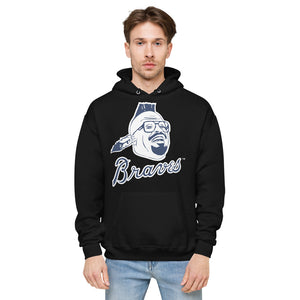 JVaz Designs Blue Cee Brave Unisex fleece hoodie