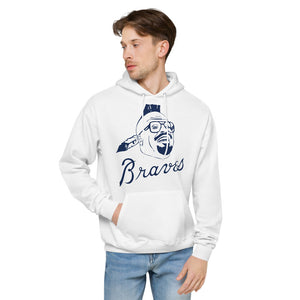 JVaz Designs Blue Cee Brave Unisex fleece hoodie